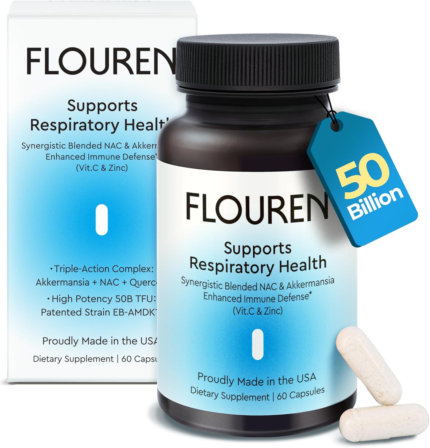 FLOUREN Akkermansia — Respiratory & Immune Support