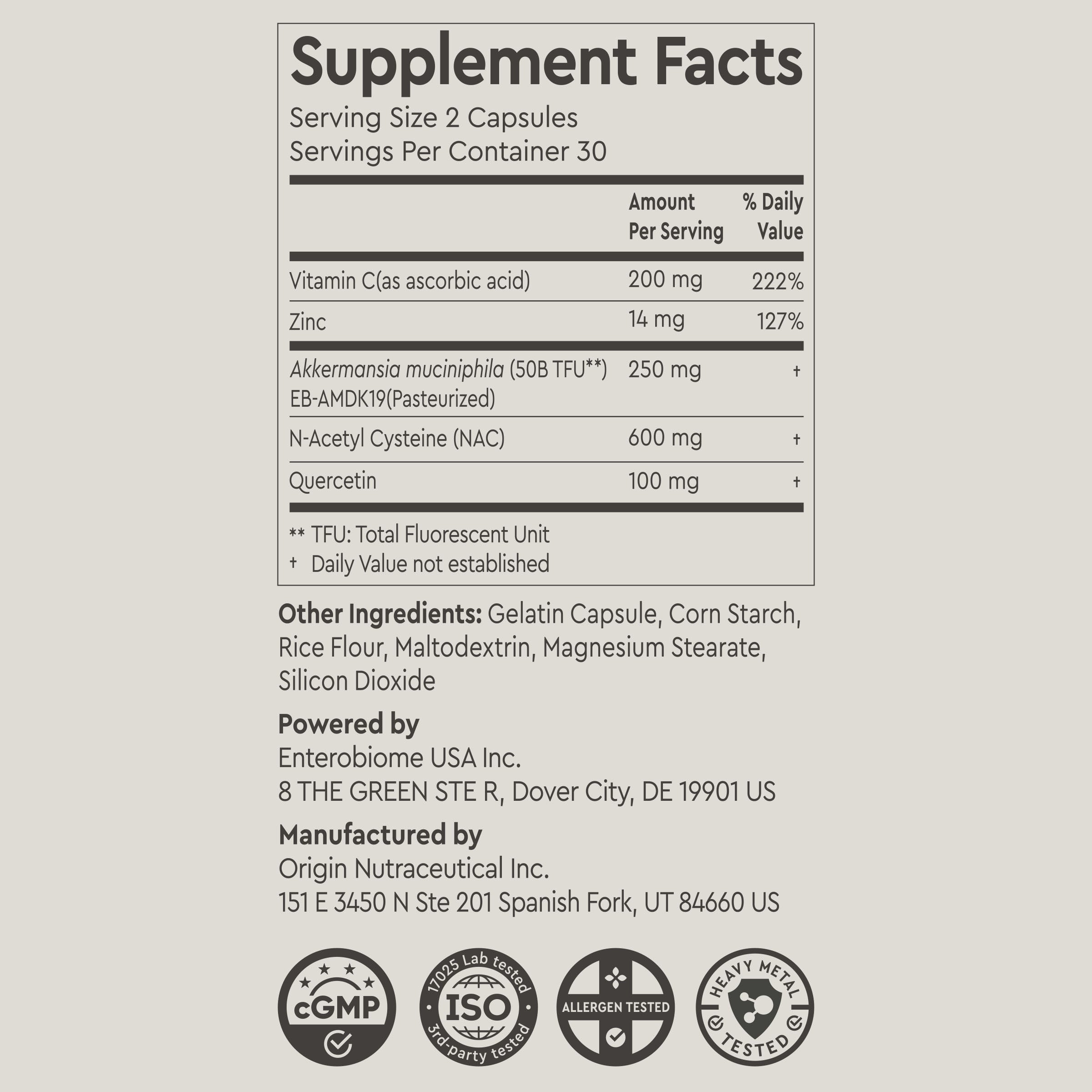 FLOUREN Akkermansia - Support Respiratory health