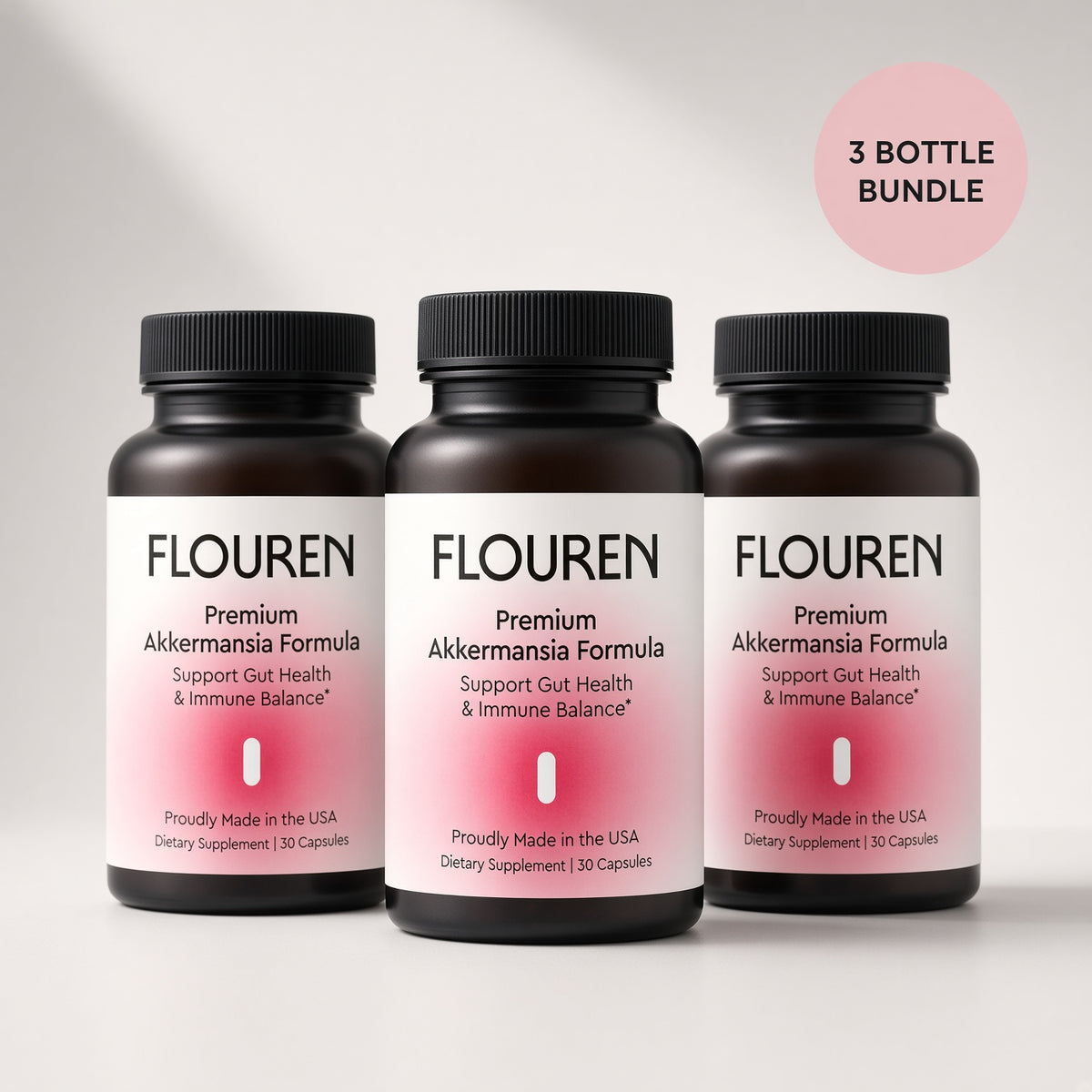 FLOUREN Gut Formula - 3 Bottle Pack